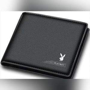 new playboy men black wallet